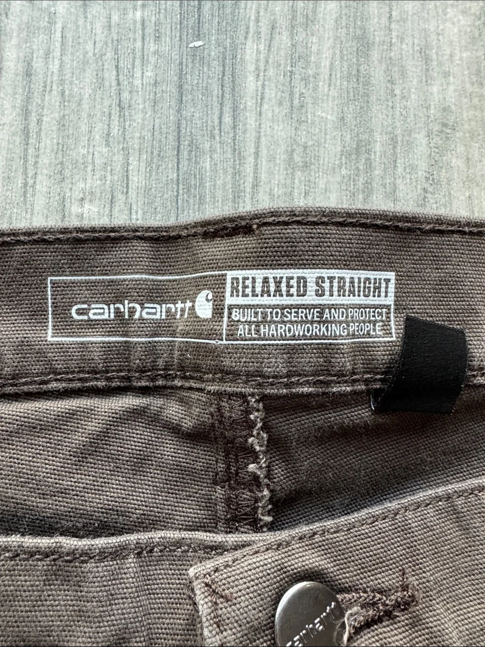 Carhartt Men's Relaxed Fit Brown Work Pants